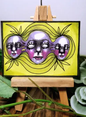 Beetle - Origins aceo art card thumbnail 2