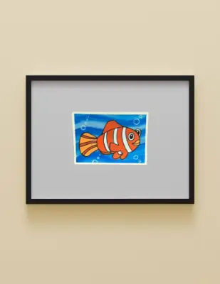 Clownfish Cutie #1 aceo art card thumbnail 1