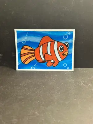 Clownfish Cutie #1 aceo art card thumbnail 2