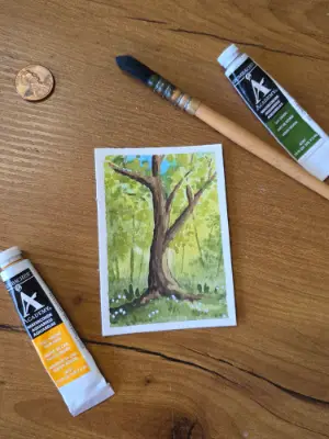 Our Tree aceo art card thumbnail 2