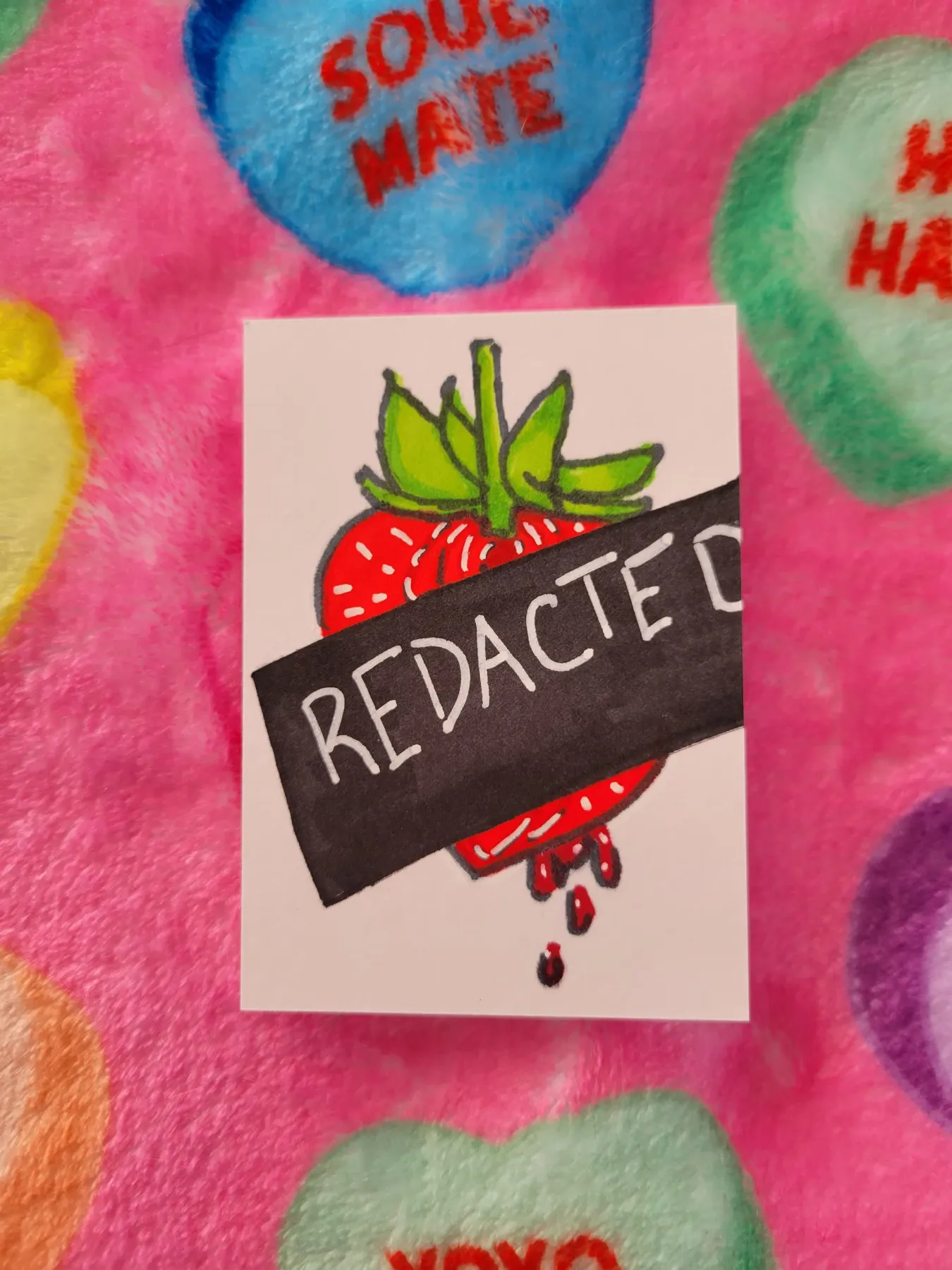 Censored Fruit aceo art card