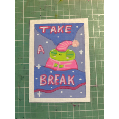 Take a break aceo art card thumbnail 2