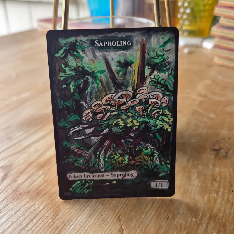 Saproling MTG Magic the Gathering Token aceo art card