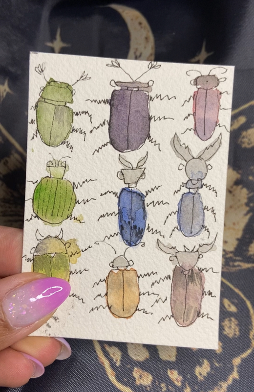 Squigbuggy aceo art card
