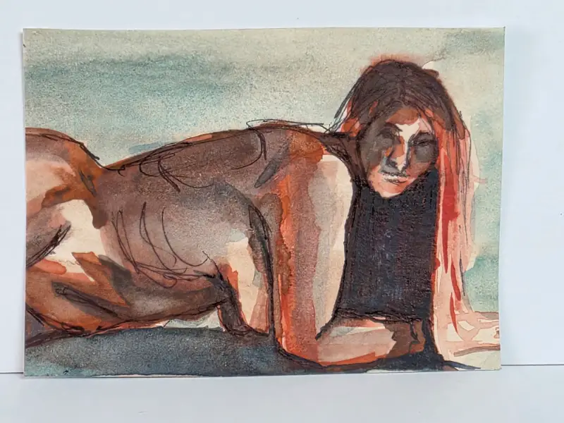 Repose aceo art card