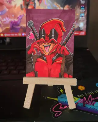 Deadpool's Fanservice aceo art card thumbnail 1