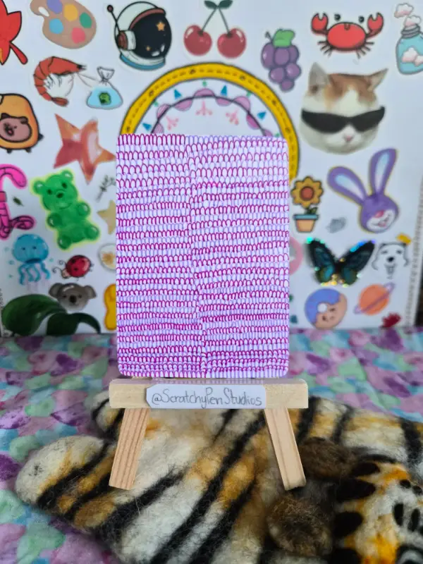 "Gradually" Abstract aceo art card
