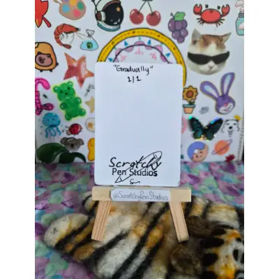 "Gradually" Abstract aceo art card thumbnail 2