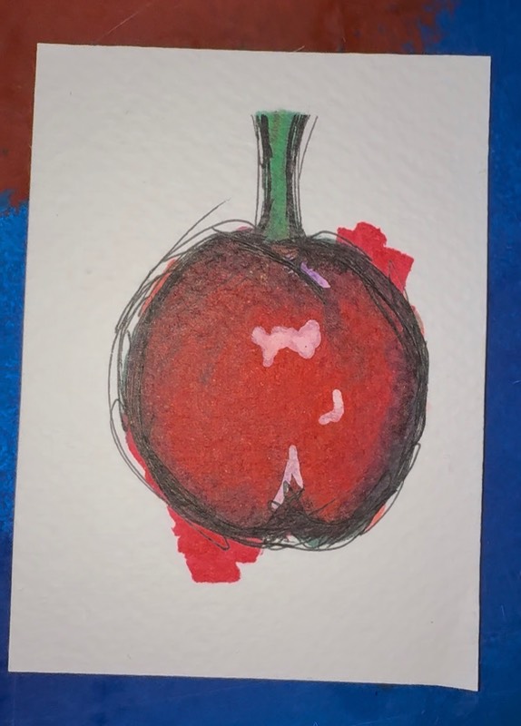 Ch-Cherry aceo art card