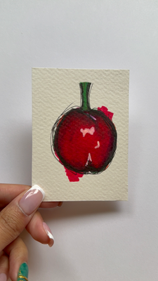 Ch-Cherry aceo art card thumbnail 1