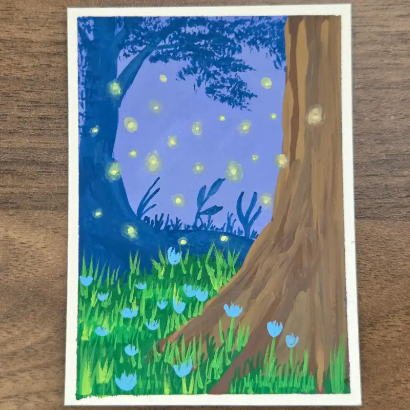 The Grove aceo art card