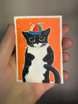 Spinny Boy (#3) aceo art card thumbnail 2