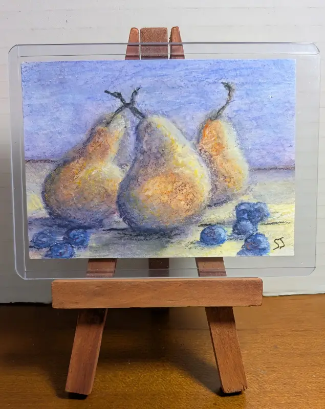 'Pear Dance' aceo art card