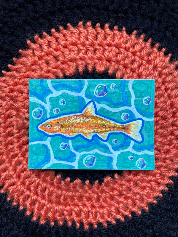Under Waves 1/6 aceo art card