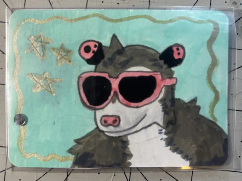 Cool Guy aceo art card