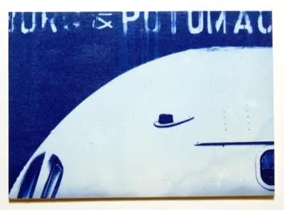 Old Train Cyanotype Original Art Two ACEOs aceo art card thumbnail 6