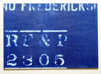 Old Train Cyanotype Original Art Two ACEOs aceo art card thumbnail 4