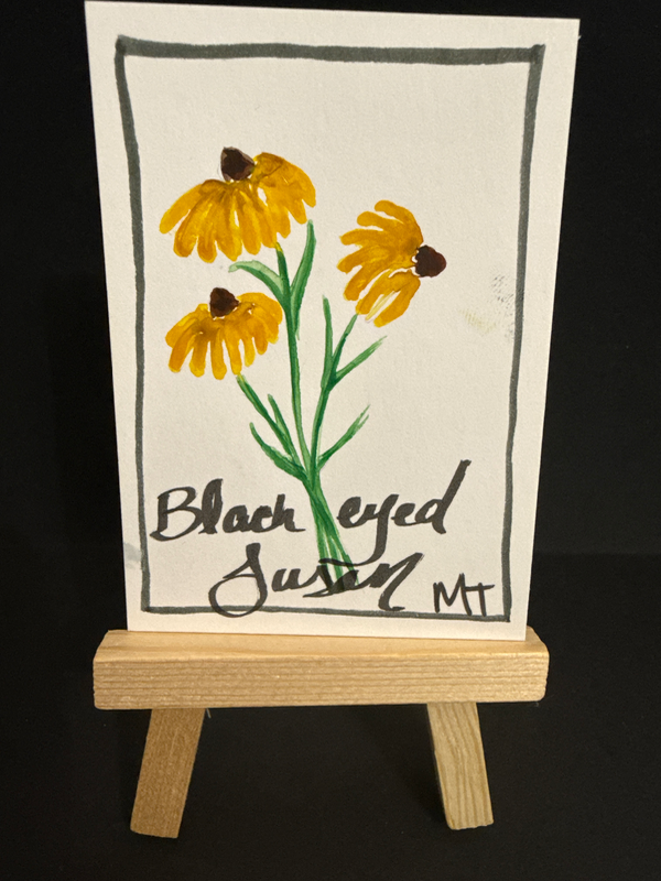Eat the Weeds No 2 aceo art card