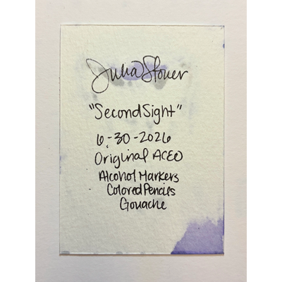 Second Sight aceo art card thumbnail 2