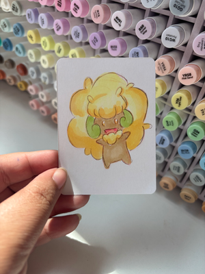 “Whimsicott” Pokemon aceo art card thumbnail 1