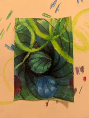 abstract #1 aceo art card thumbnail 1