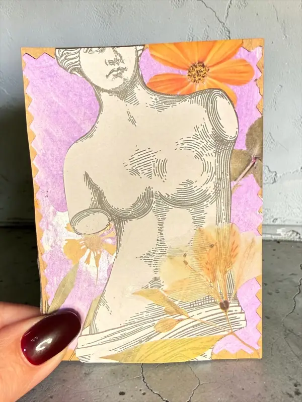 Blossoming aceo art card