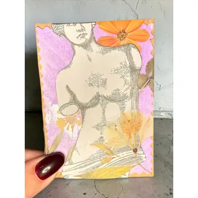 Blossoming aceo art card thumbnail 1