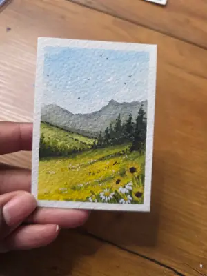 Wildland Blooms aceo art card thumbnail 4