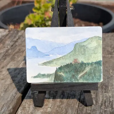Crown Point aceo art card thumbnail 2