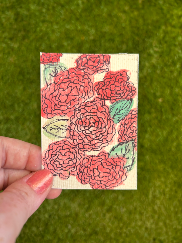 Garden Reverie aceo art card