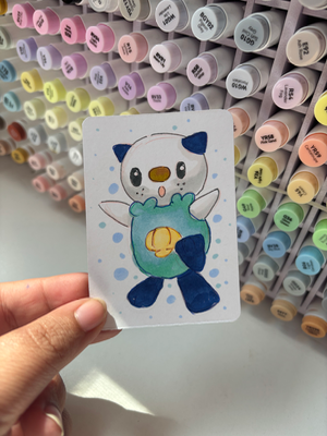 “Oahawott” Pokemon aceo art card thumbnail 1