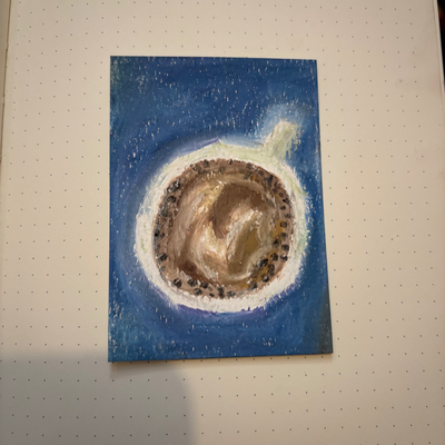 Coffee Cup aceo art card thumbnail 1