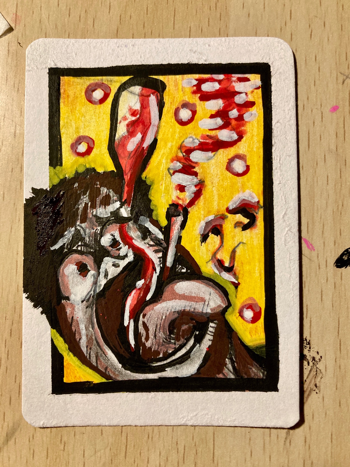 Addict aceo art card
