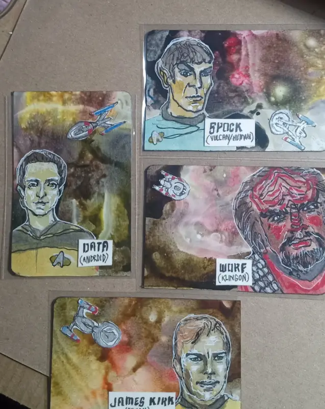 Star trek aceo art card