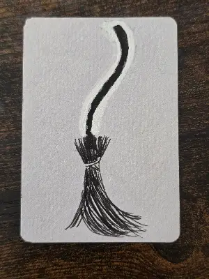 Witch's Broom #3 aceo art card thumbnail 1