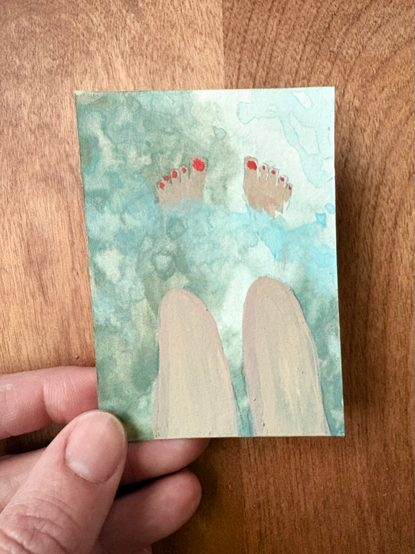 Soak aceo art card