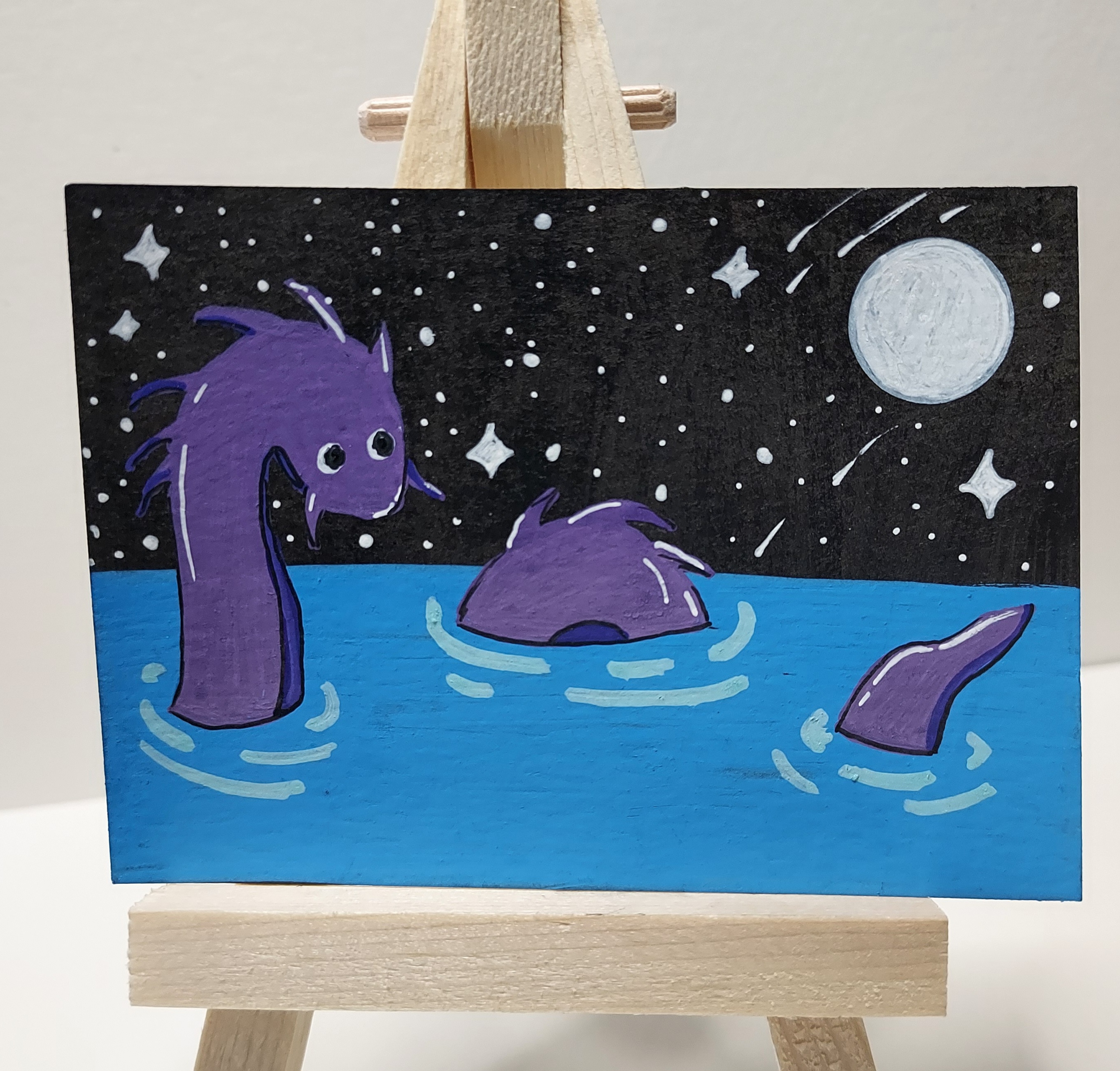 Nessie's Adventure aceo art card
