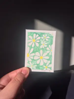 Daisy Fields aceo art card thumbnail 2