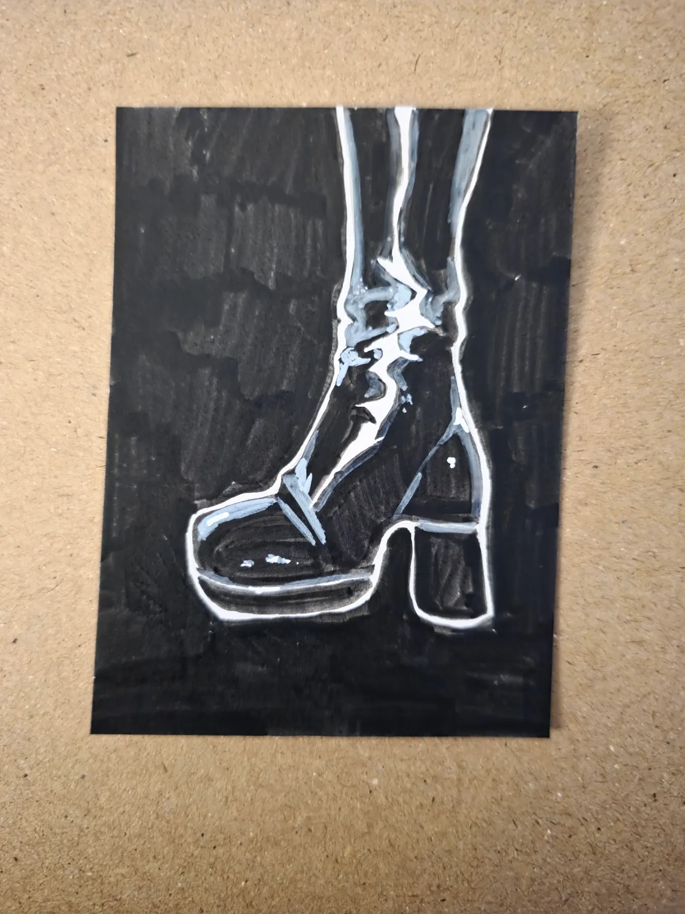 Latex Platform aceo art card