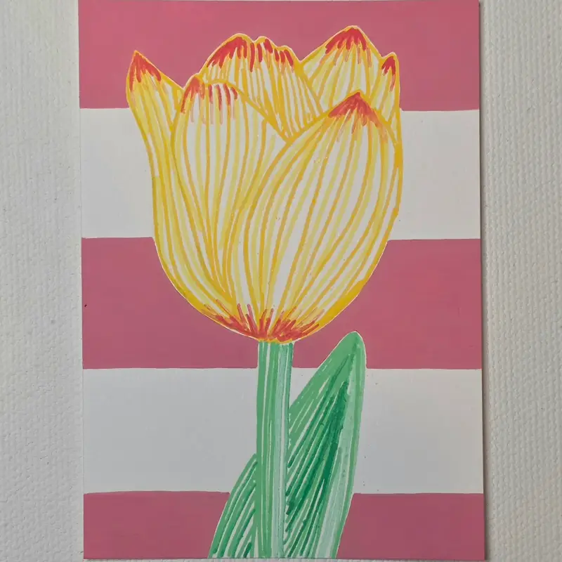 Bonbon Tulipe aceo art card