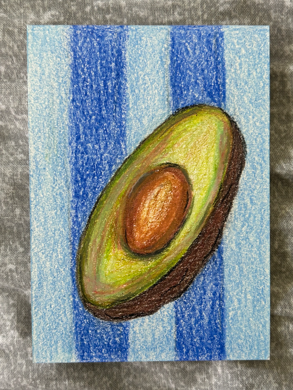 An Avocado. Thanks! aceo art card