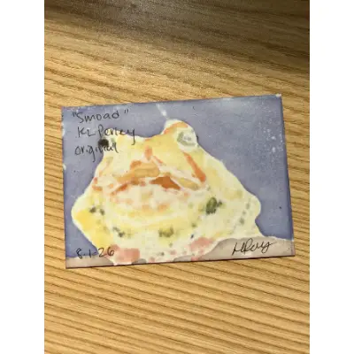 Smug Toad aceo art card thumbnail 3