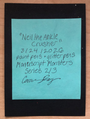 Neil the Ankle Crusher aceo art card thumbnail 2