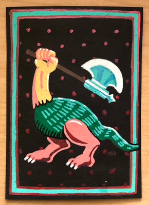 Neil the Ankle Crusher aceo art card thumbnail 1