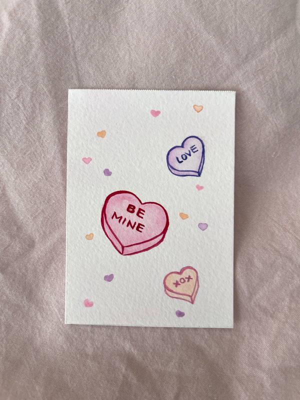 love you aceo art card