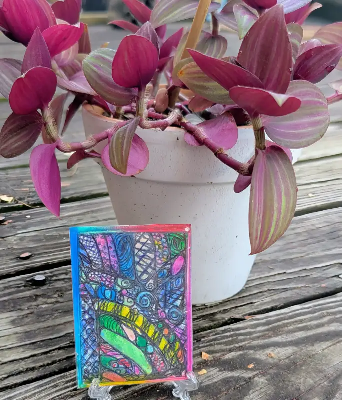 Colors aceo art card