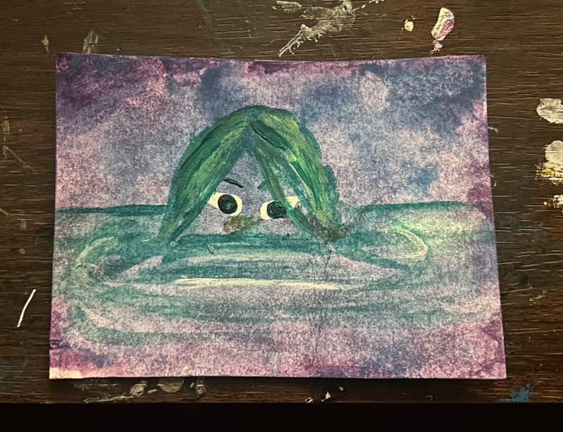 Siren of the Bog 2 aceo art card