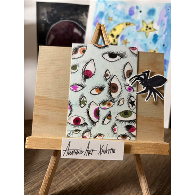 WATCHED |COPIC markers, colored pencil aceo art card thumbnail 1