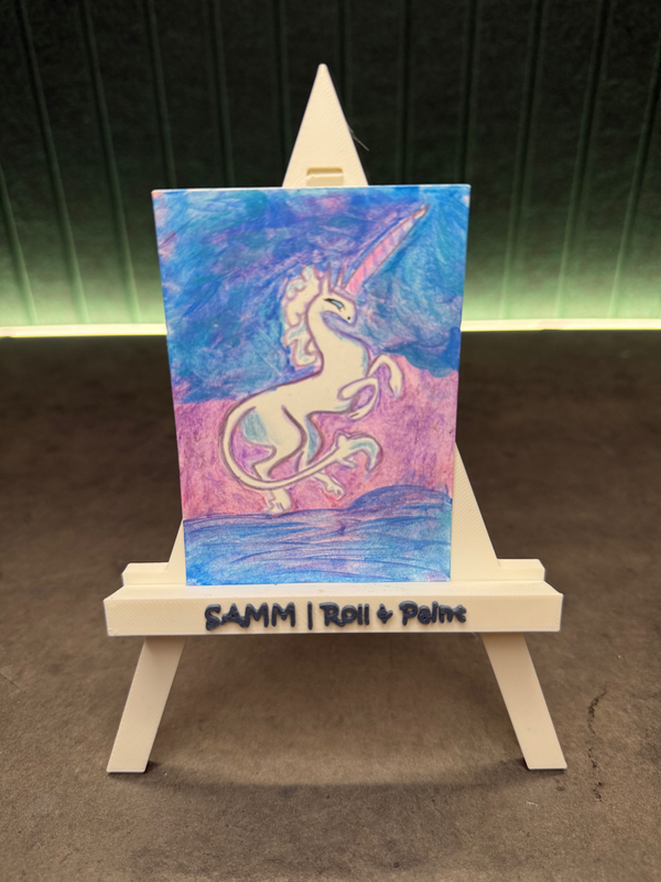 Roll&Paint day 20 | the Last Unicorn aceo art card