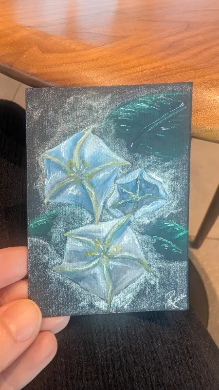Ipomoea alba aceo art card